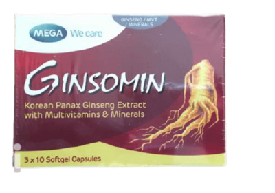 Ginsomin Multivitamin ( A Pack Of 30 ) With Ginseng Extract