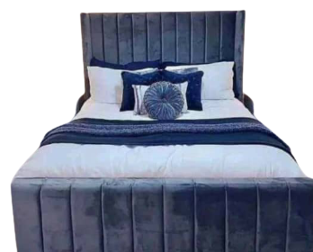 Bed with ottoman and 2 bedside tables