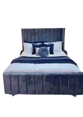 Bed with ottoman and 2 bedside tables