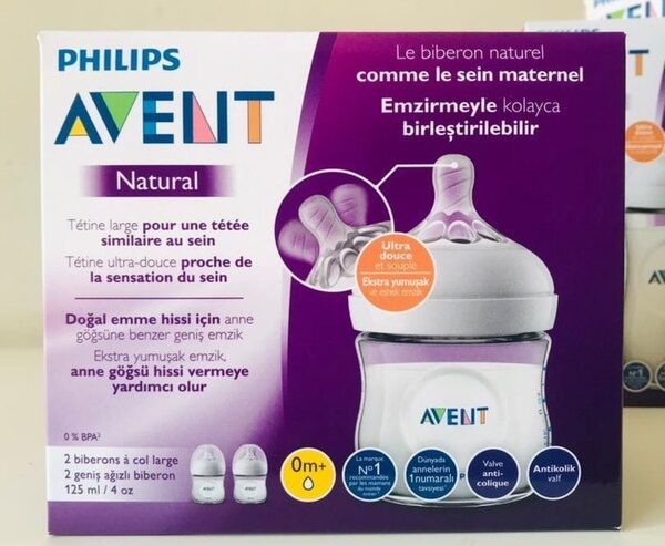 PHILIPS AVENT NATURAL BABY BOTTLE 125ML TWIN(NOT AVEAT)